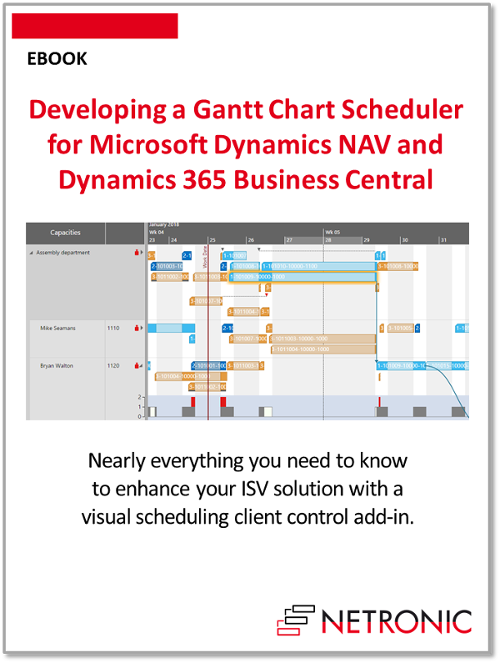Developing a Gantt Chart Scheduler for Microsoft Dynamics NAV and 365 Business Central