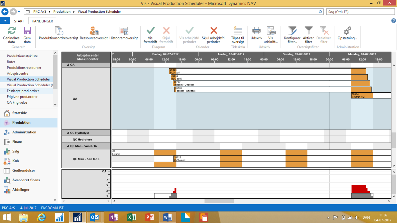 Transparency for a better coordination process of orders enhance commitment of delivery time in NAV production