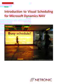 Introduction to Visual Scheduling for Dynamics NAV