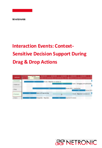 Whitepaper| Gantt Chart Tips - Interaction Events with VARCHART XGantt