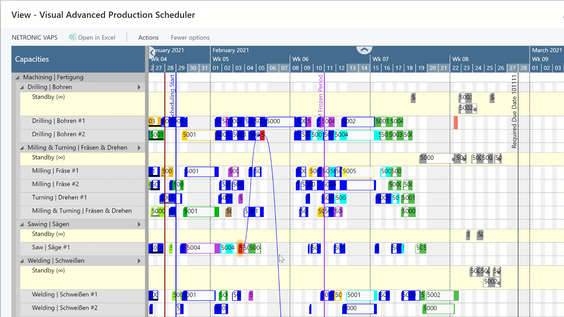 Efficiently schedule new production orders - Visual Advanced Production Scheduler for Business Central-1