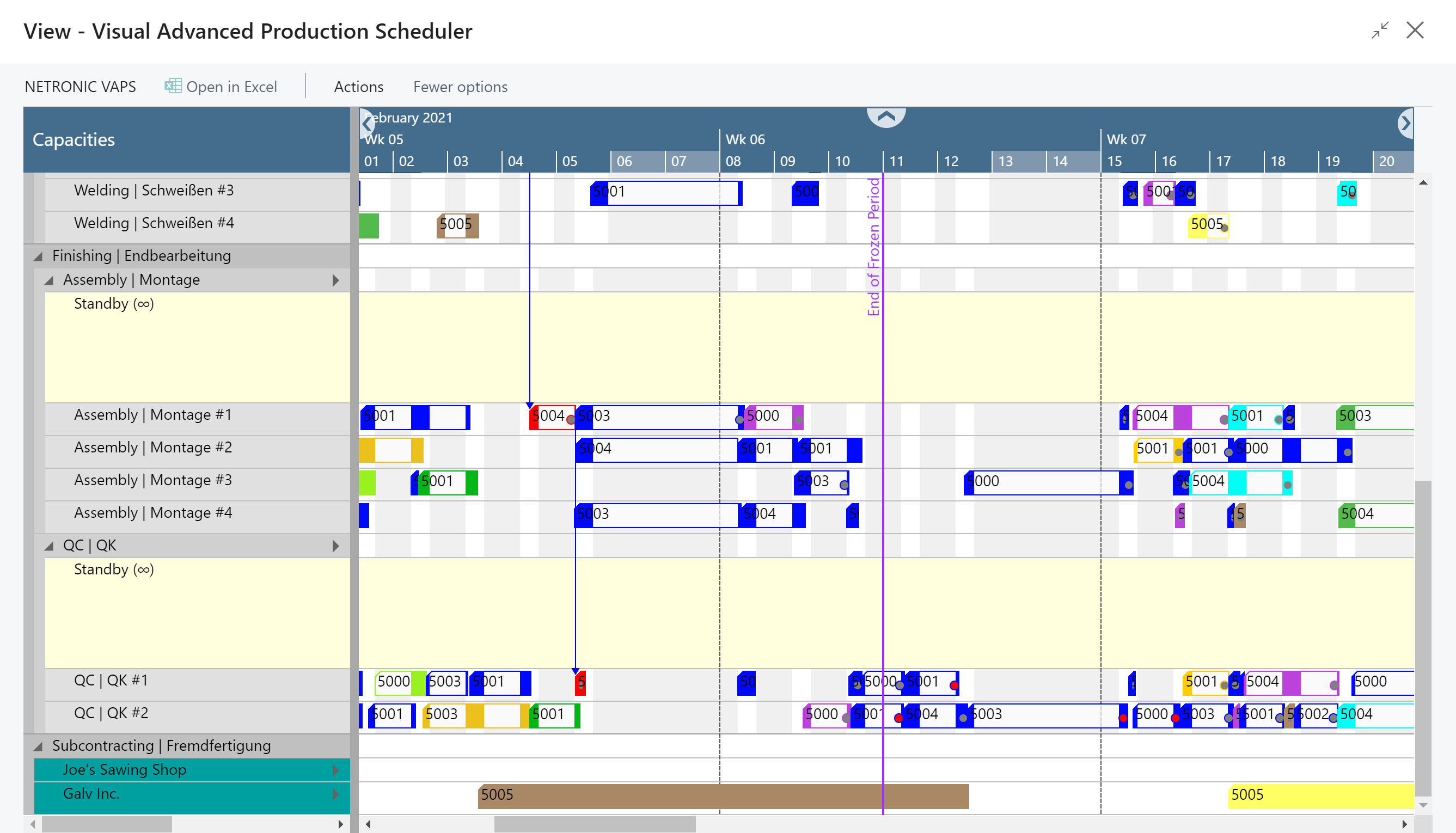 VAPS for 365 Business Central | Visual Advanced Production Scheduler
