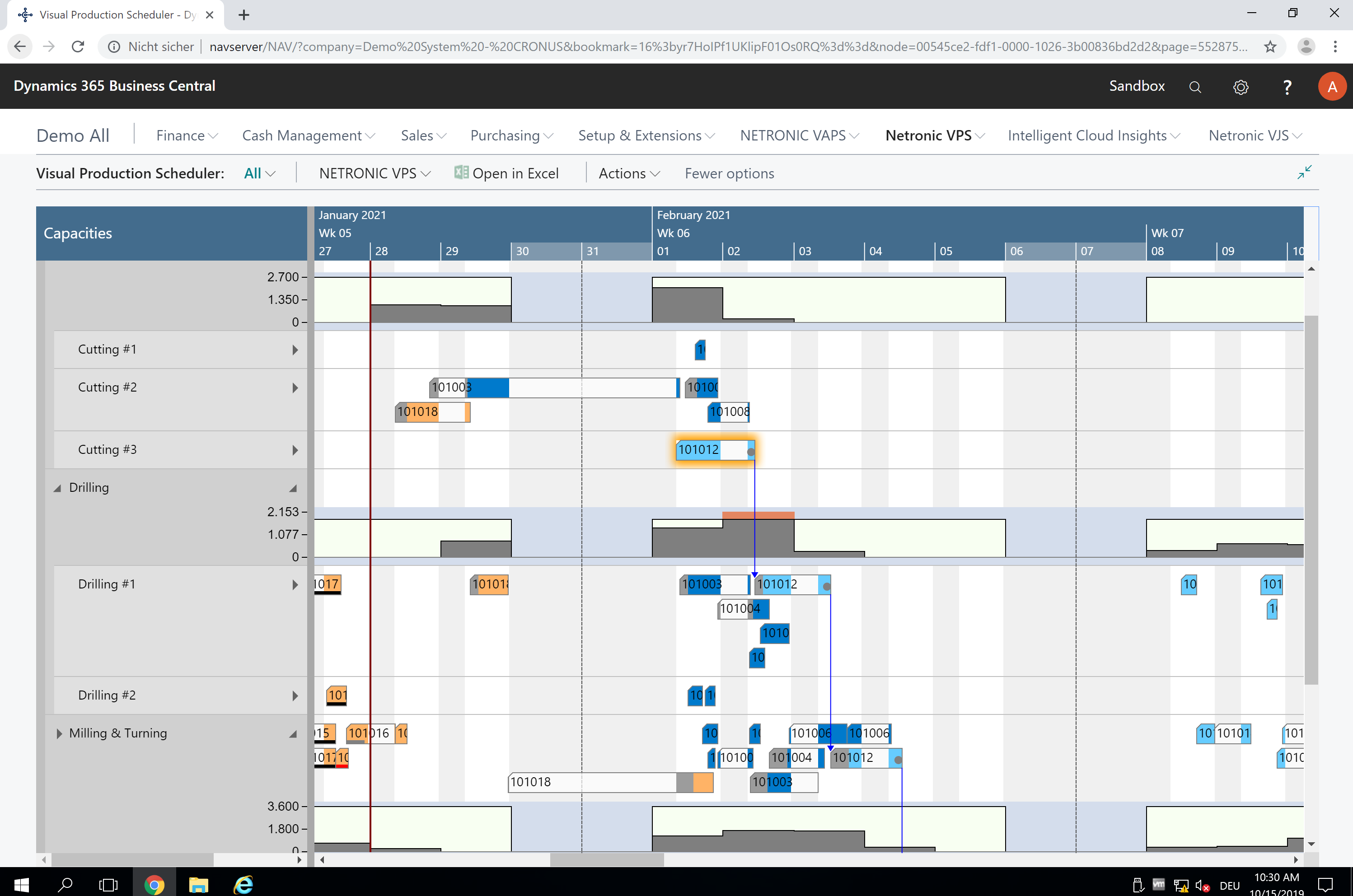 VPS for Dynamics 365 Business Central | Visual Production Scheduling