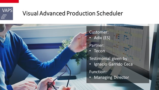 Production scheduling reference Adix