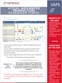 Flyer Visual Advanced Production Scheduler