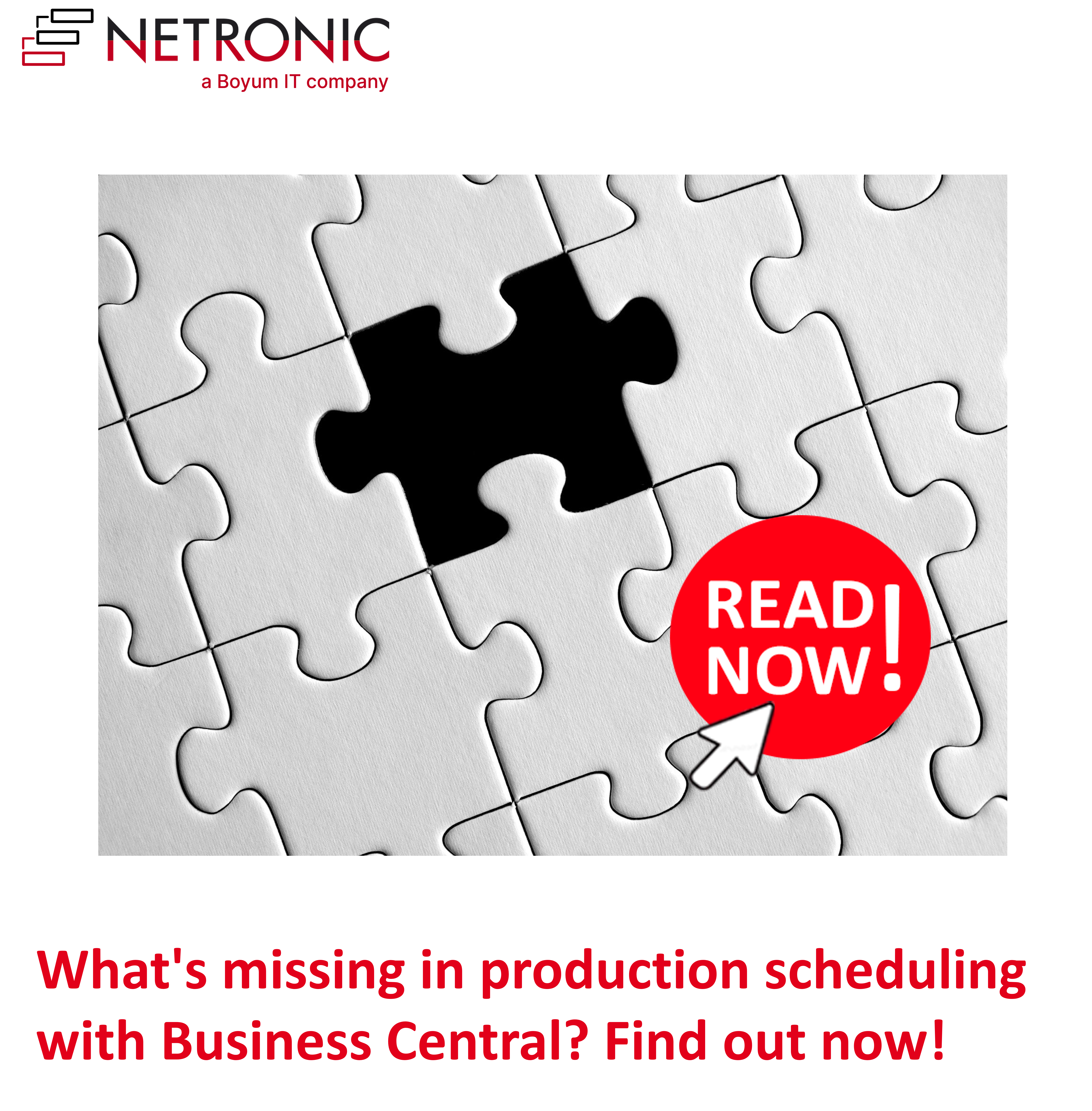 Find out what's missing in production scheduling with Business Central