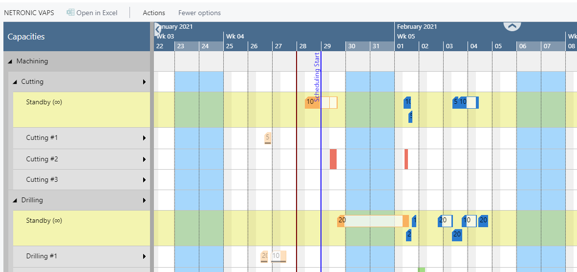 Release 1.12 of Visual Advanced Production Scheduler for 365 BC